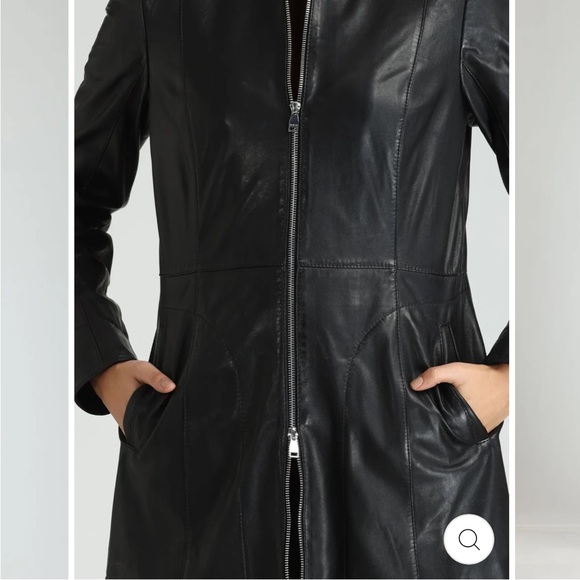 Danier black leather jacket - women’s XL - Picture 8 of 10